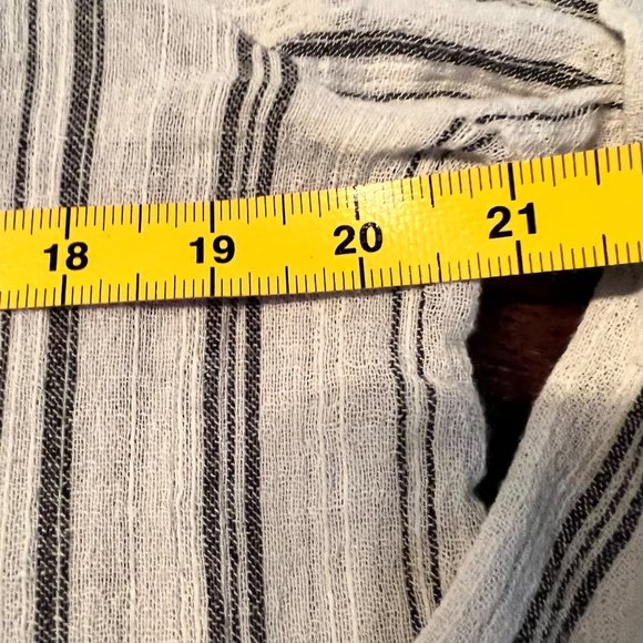 Billabong Grey Stripe Tunic/Coverup M - Picture 9 of 13